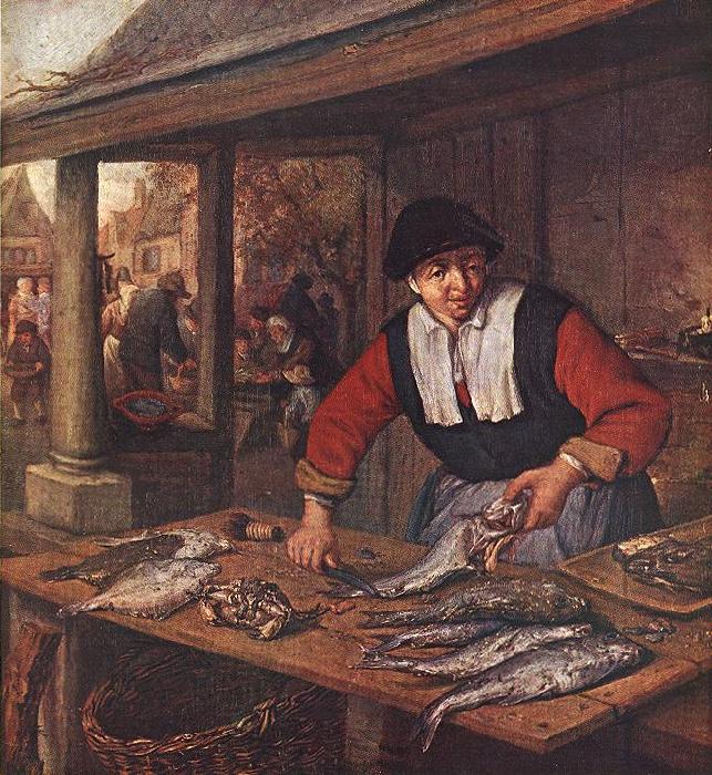 OSTADE, Adriaen Jansz. van The Fishwife sj Germany oil painting art